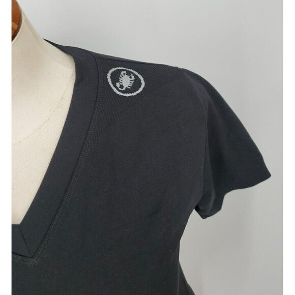Castelli Cycling ? Shirt Womens L / XL  Black Tee Fitted Ribbed Stretch Top - Picture 6 of 16
